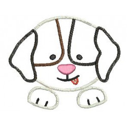 Stickdatei - Hundesalon Hund Pfotengucker